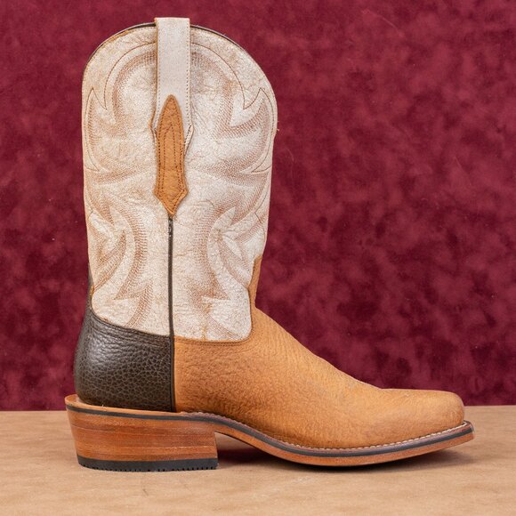 Rank 45 Men Archer Western Cowboy Square Toe Khaki Soft Toe Boots sz 13 main image 6